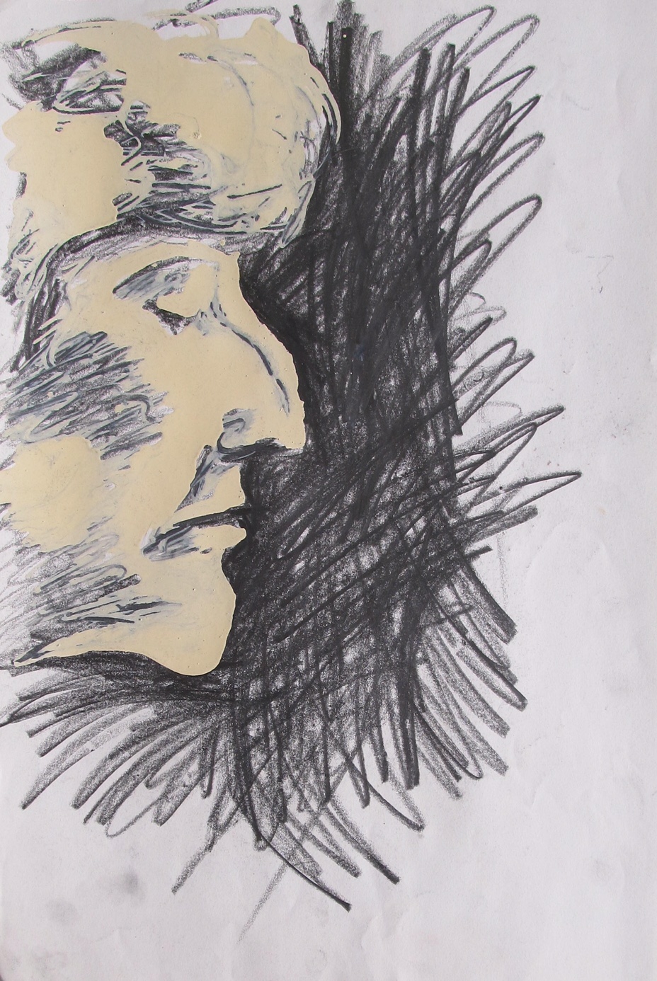 Ada Góth, 2001 - potlood met verf op papier, 48 x 32 cm, particuliere collectie