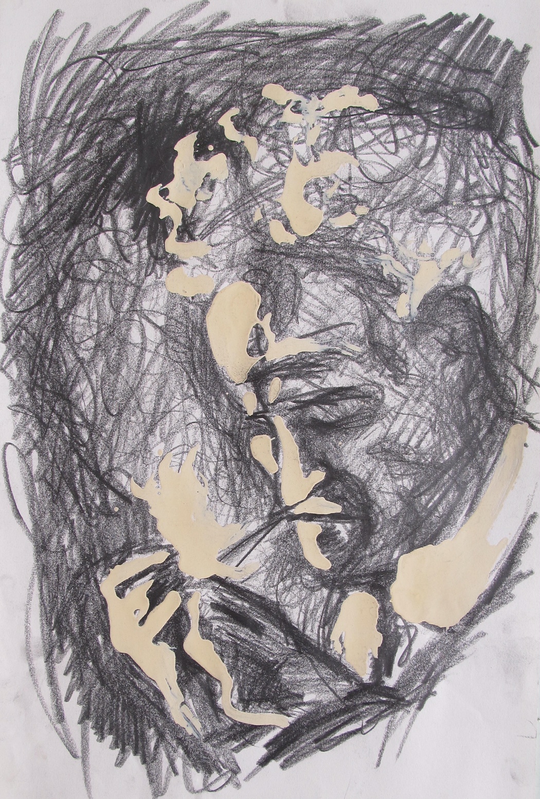 Arthur van Schendel, 2001 - potlood met verf op papier, 48 x 32 cm, particuliere collectie