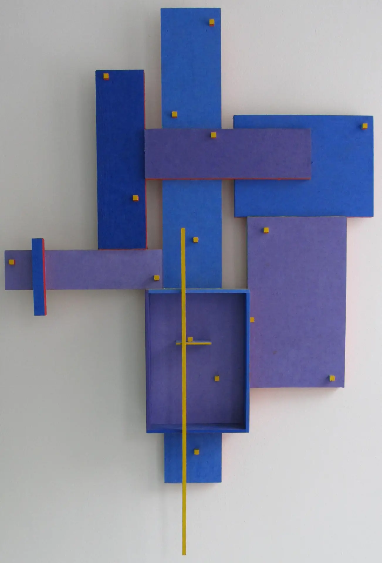 Compositie in paars Nr. 15, 2006 - olieverf op hout, 136 x 93 cm - MTVP Museum Domburg