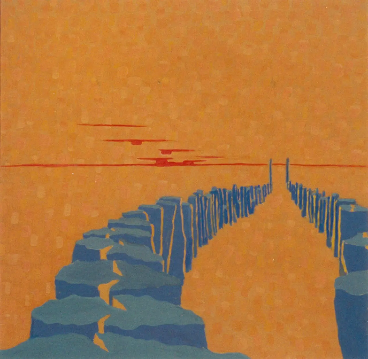 Eeuwigheid, 2002 - olieverf op papier op paneel, 117 x 117 cm - particuliere collectie