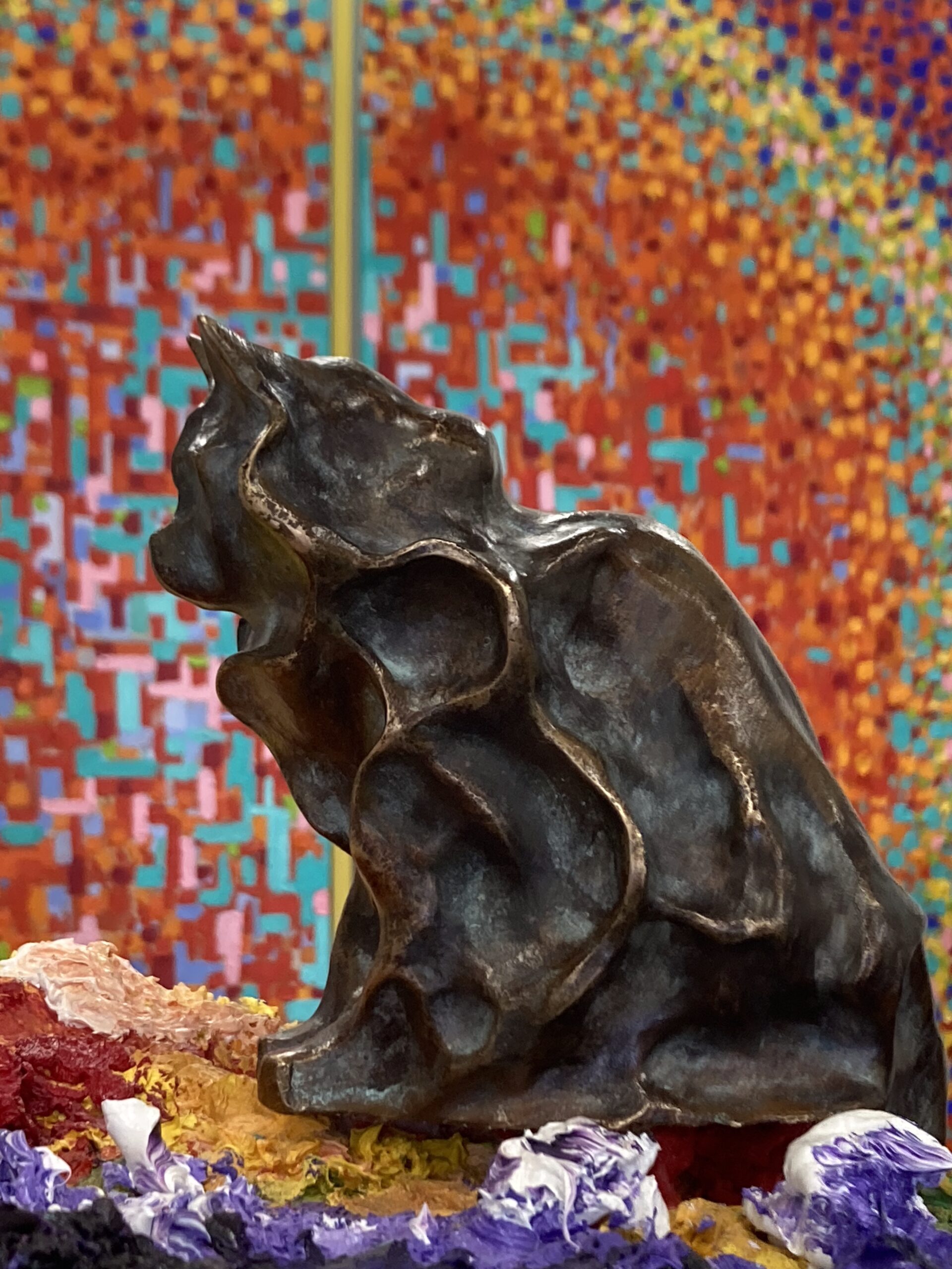 Karesz - brons, h.26 cm