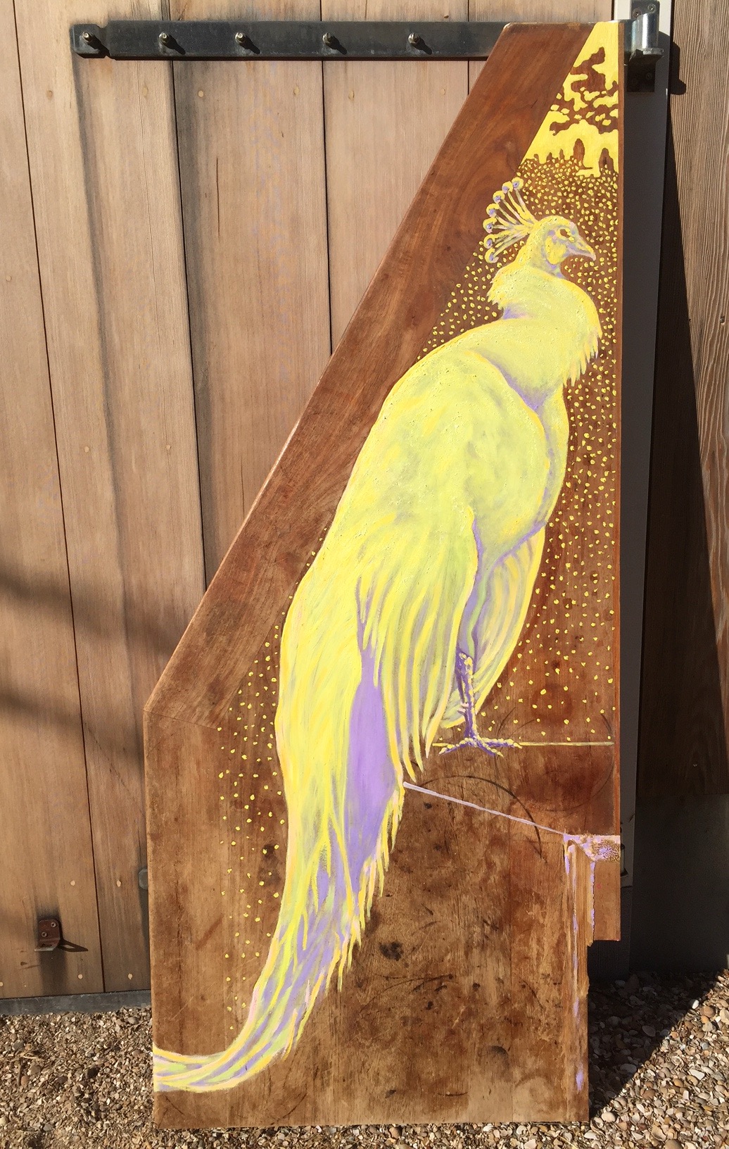 De Witte Pauw, 2009 - olieverf op hout, particuliere collectie