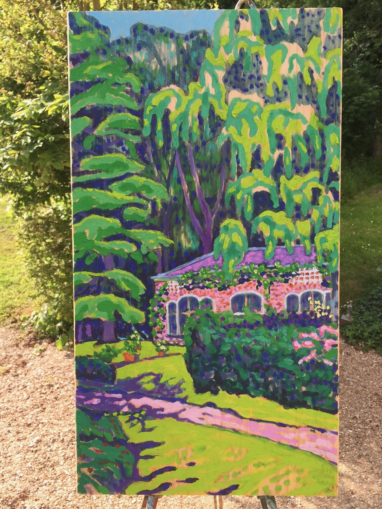 Oranjerie Zeeduin, 2009 - olieverf op paneel, particuliere collectie