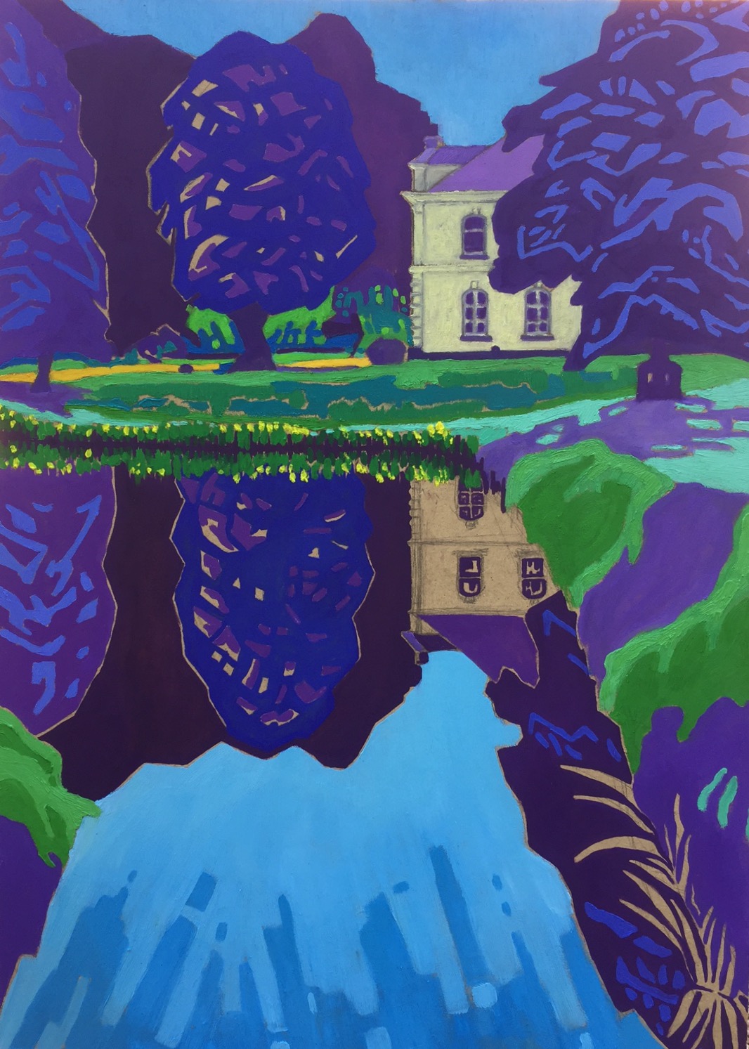 Huis Zeeduin, 2009 - olieverf op paneel, particuliere collectie