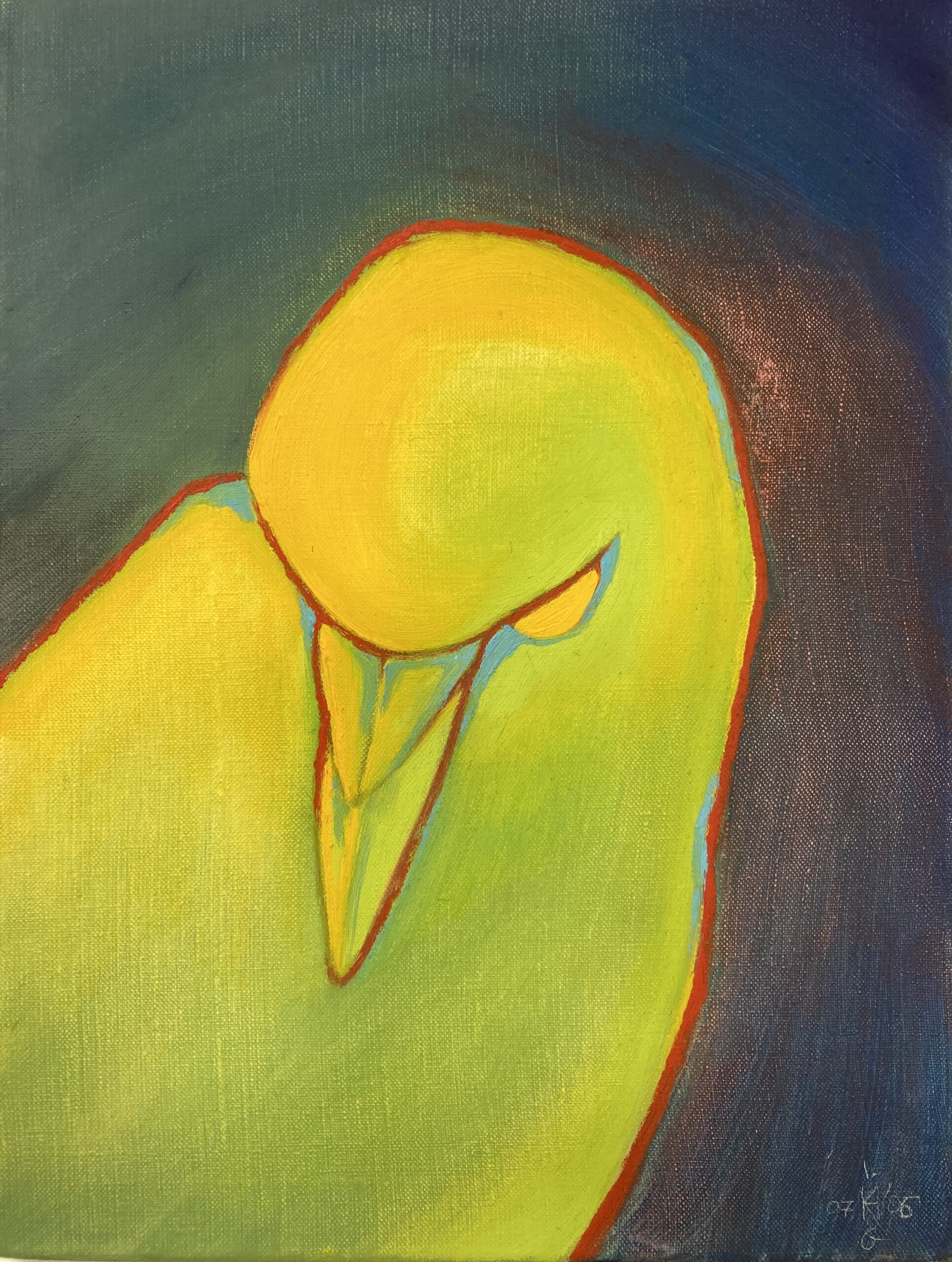 Kroepie, 2006 - olieverf op doek, 40 x 30 cm, particuliere collectie