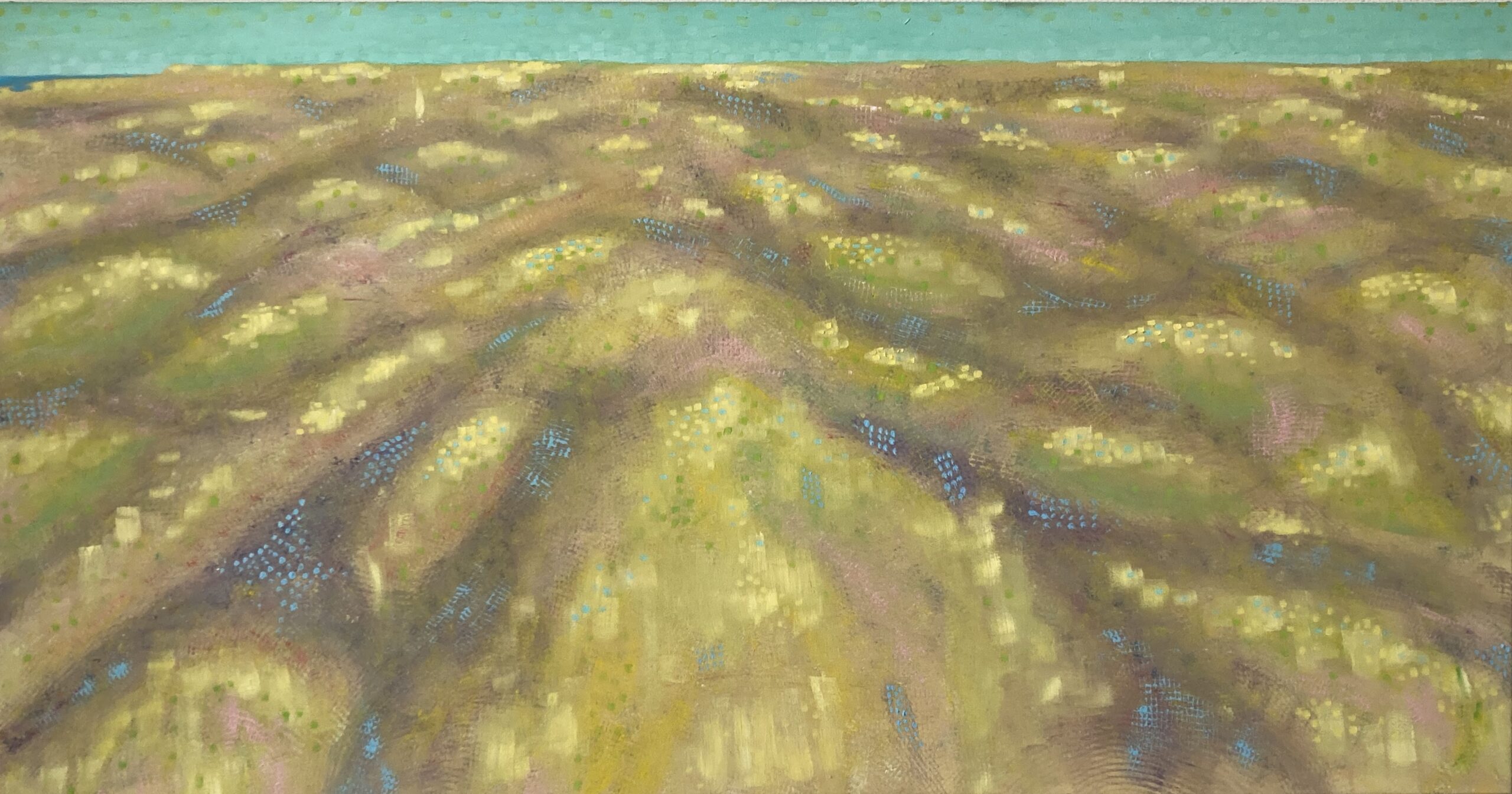 Naar zee, 2003 - olieverf op doek, 83 x 157 cm