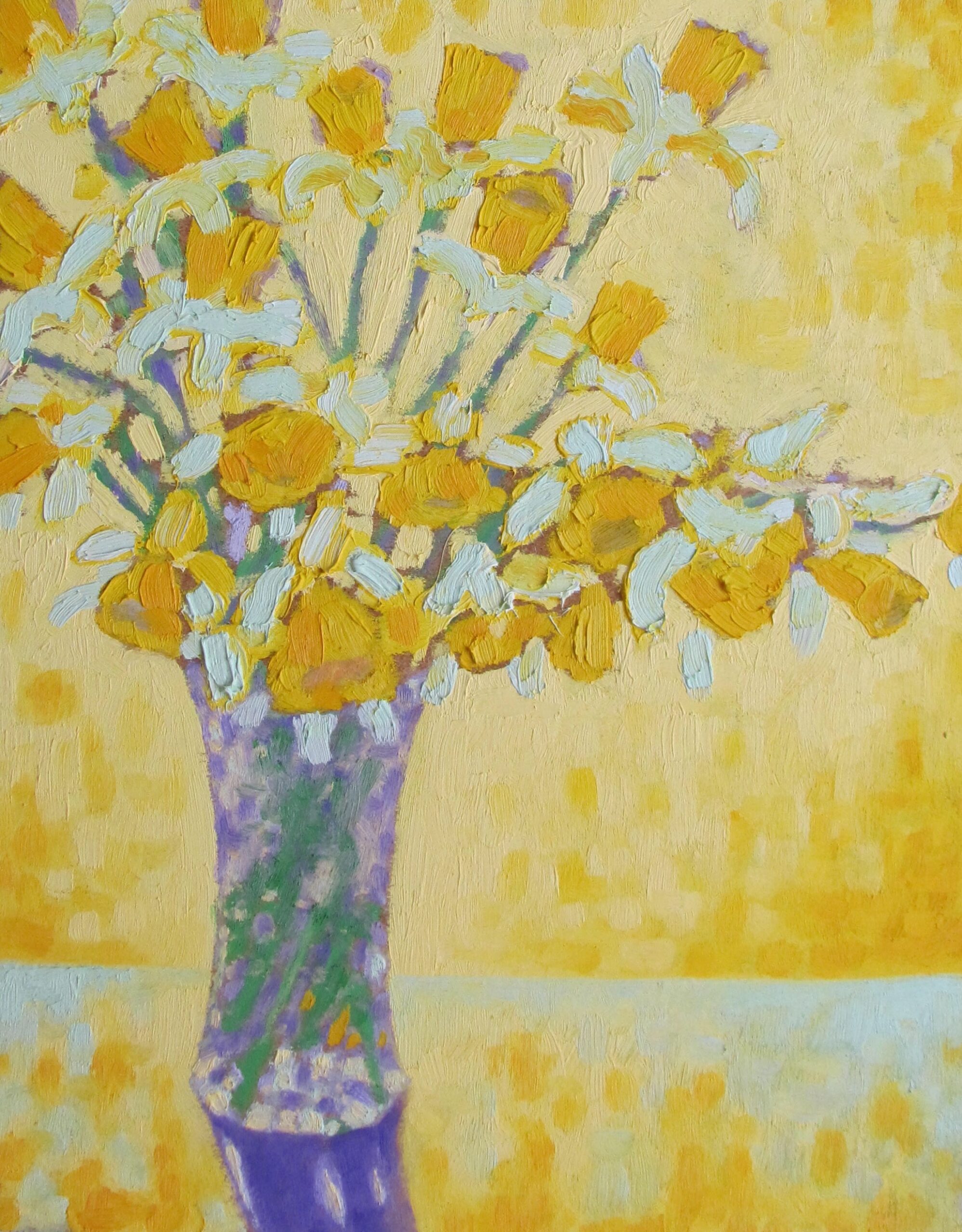 Narcissen I, 2009 - olieverf op paneel, 59.5 x 46 cm, particuliere collectie
