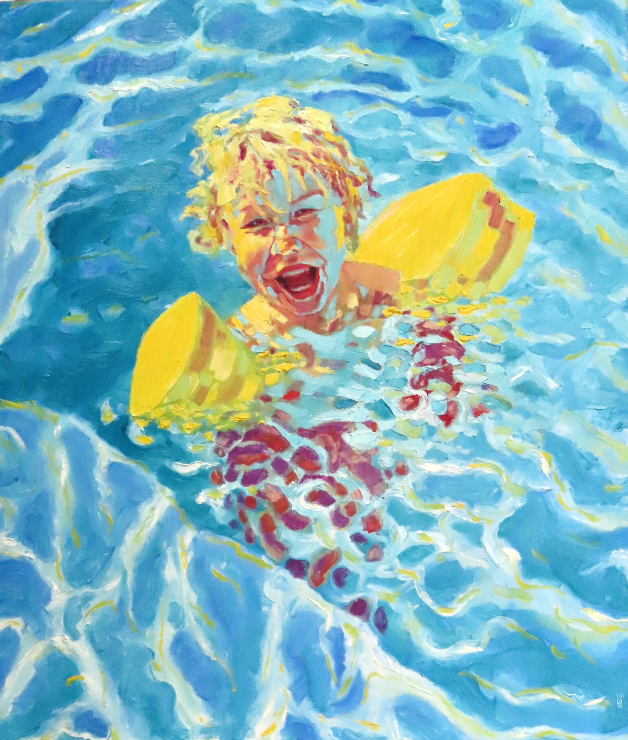 Zomerpret, 2023 - olieverf op doek, 70 x 60 cm, particuliere collectie