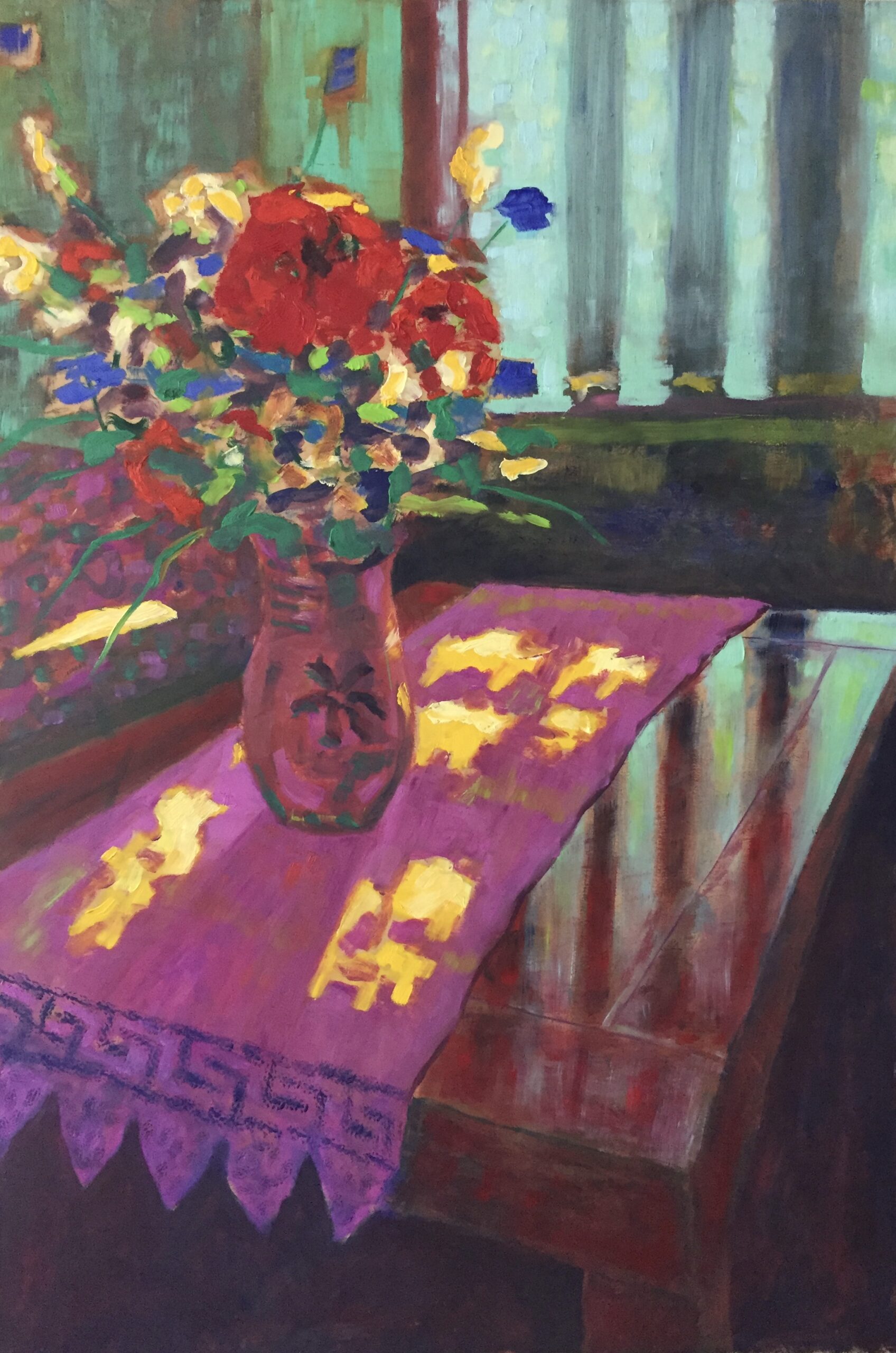 Veldboeket Buzsák, 2020 - olieverf op paneel, 91 x 61 cm