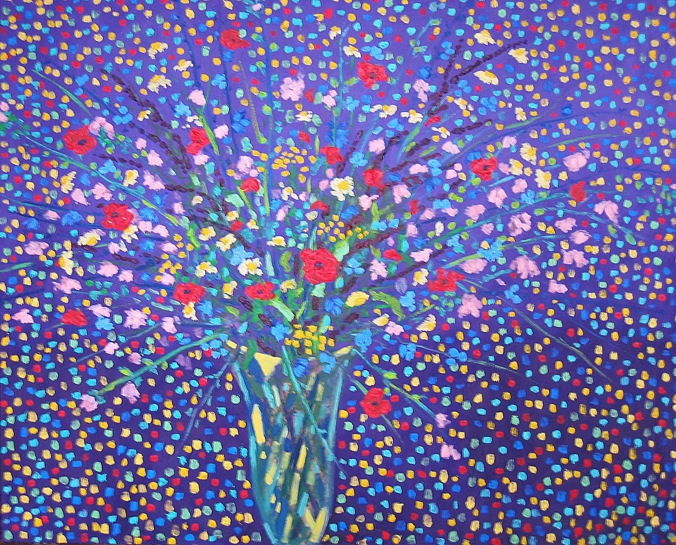 Veldboeket I, 2008 - olieverf op paneel, 100.5 x 123 cm