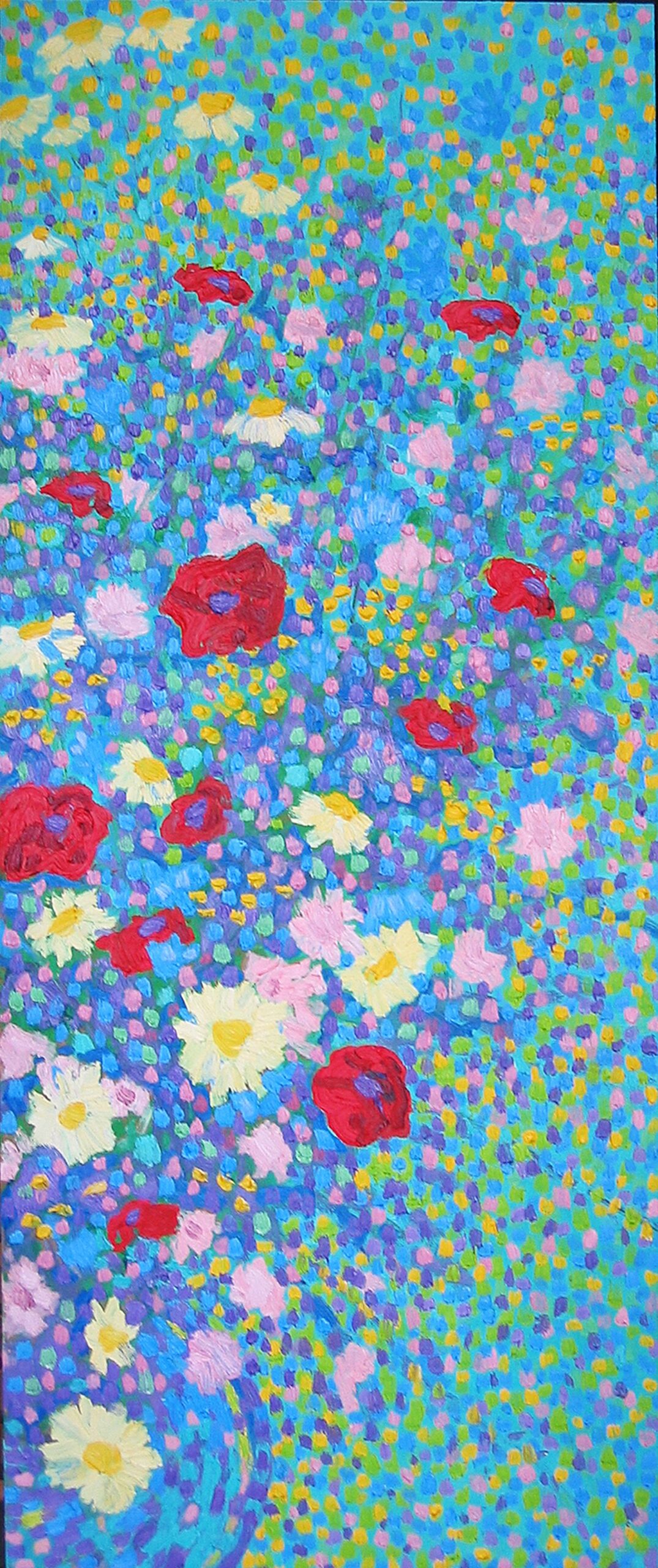 Veldboeket II, 2008 - olieverf op paneel, 123 x 50.5 cm, particuliere collectie