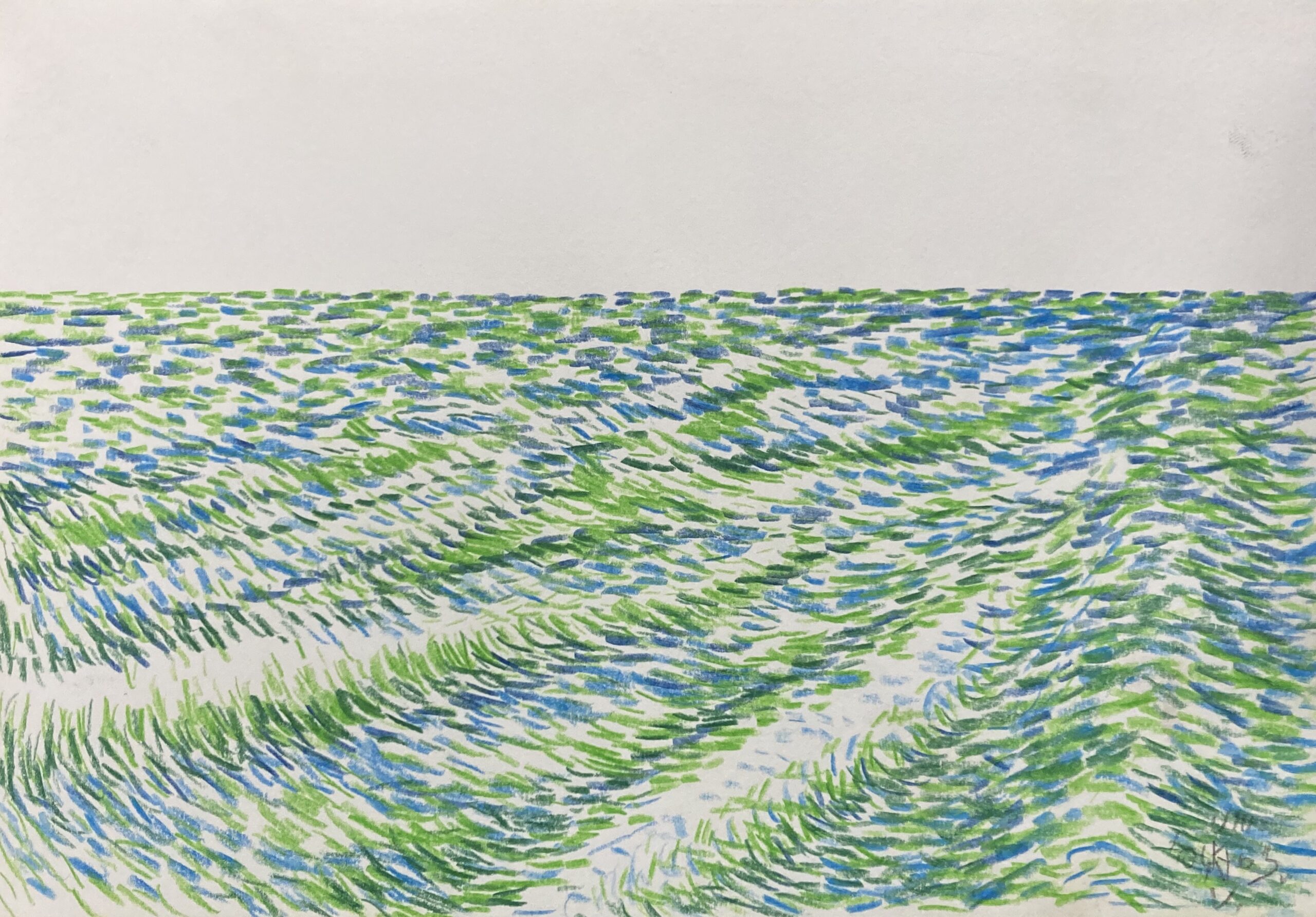 Vlissingen II, 2004 - kleurpotlood op papier, 18 x 26 cm