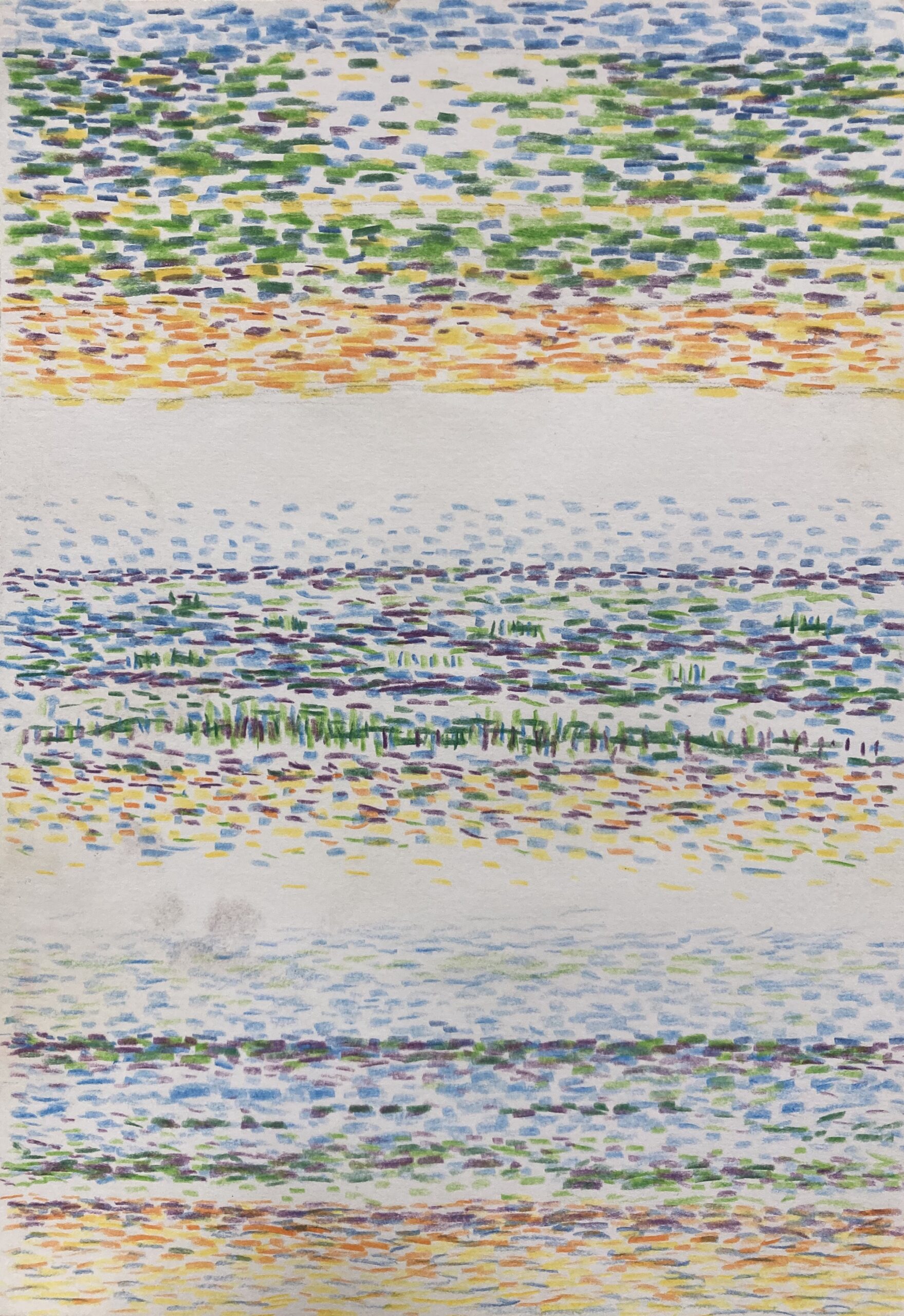 Vlissingen III, 2004 - kleurpotlood op papier, 2 6x 18 cm