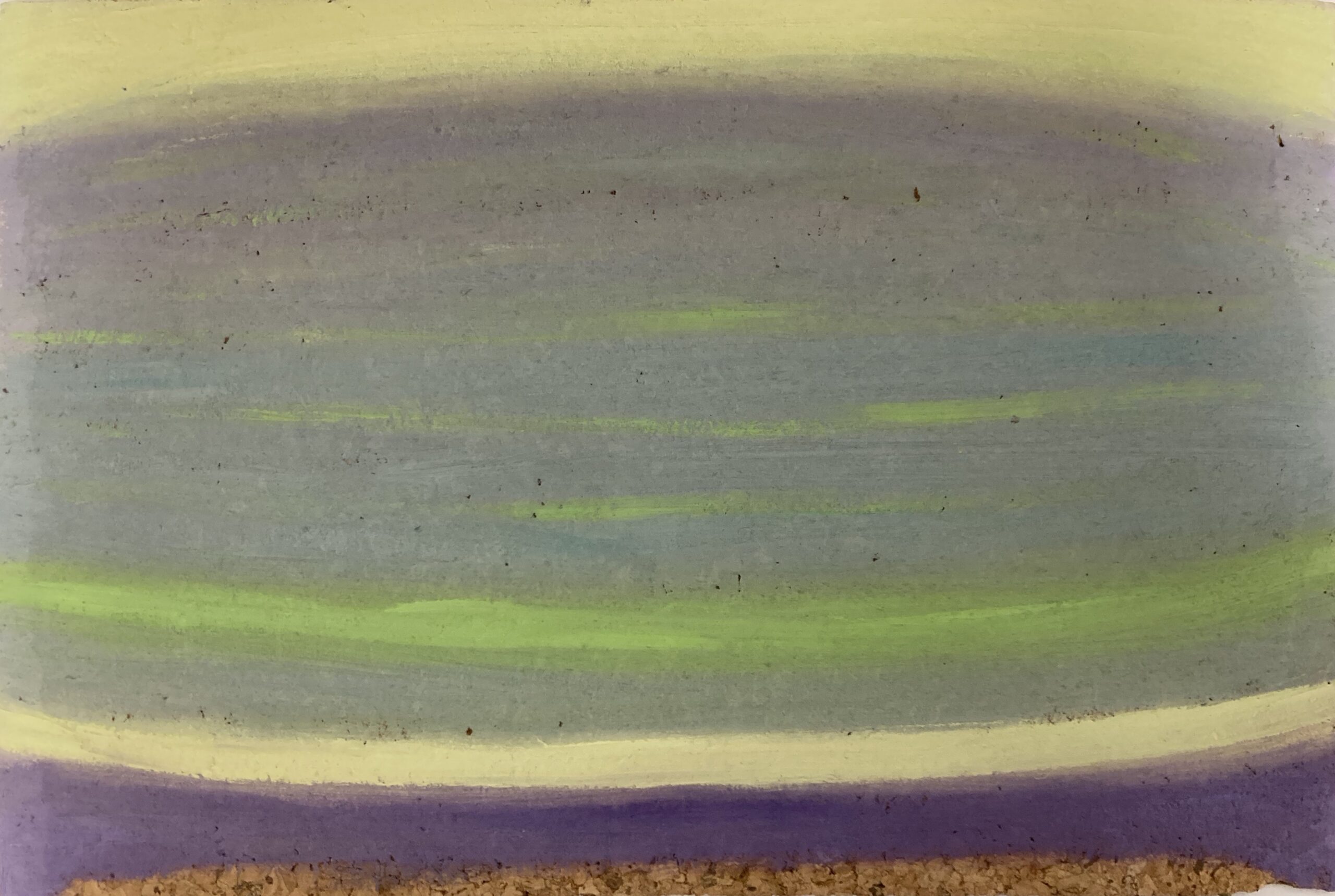 Zeestudie, 2008 - olieverf op kurk, 20 x 30 cm