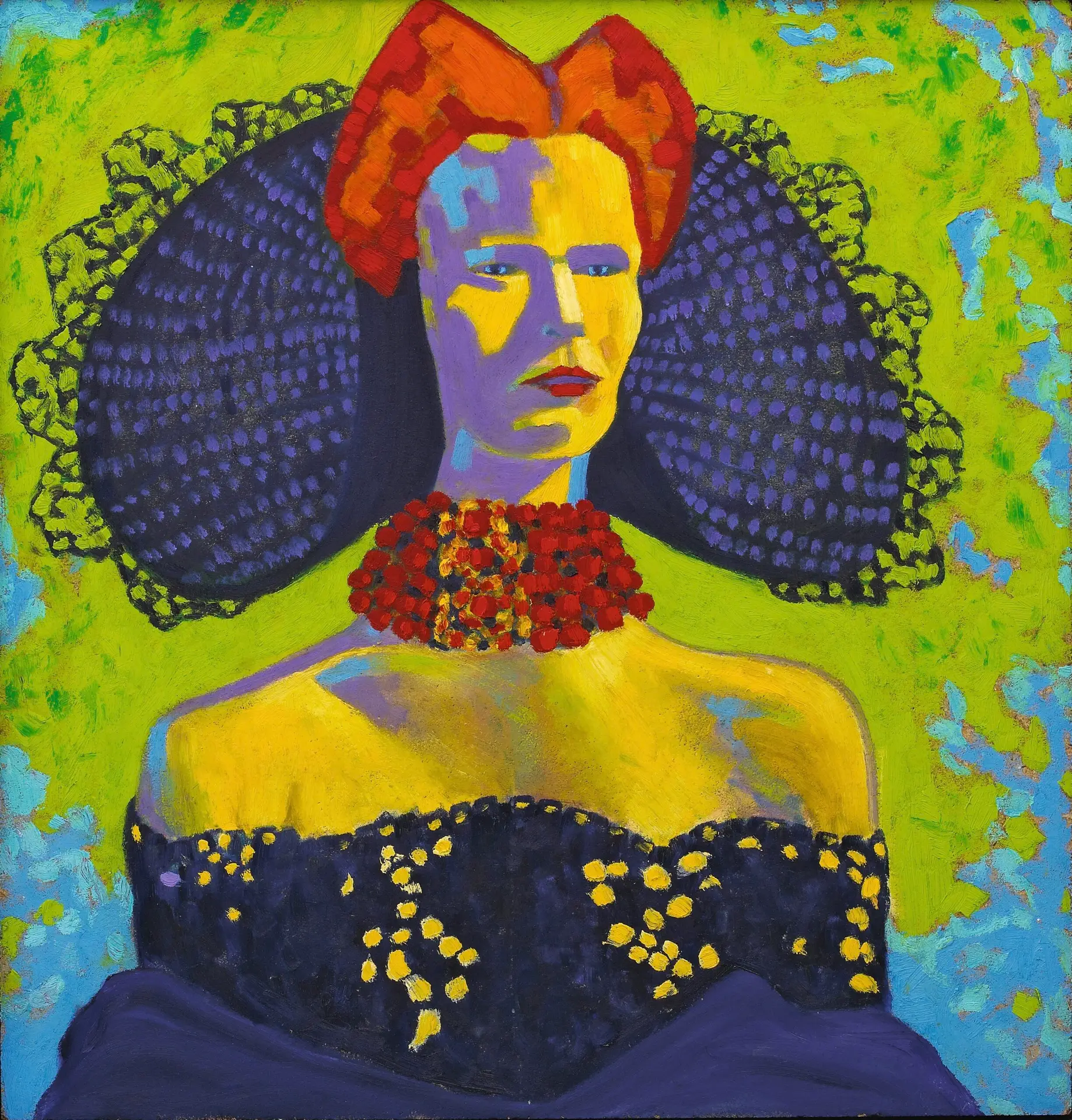 Zeeuws Meisje I, 2007 - olieverf op paneel, 78.5 x 74.5 cm, particuliere collectie