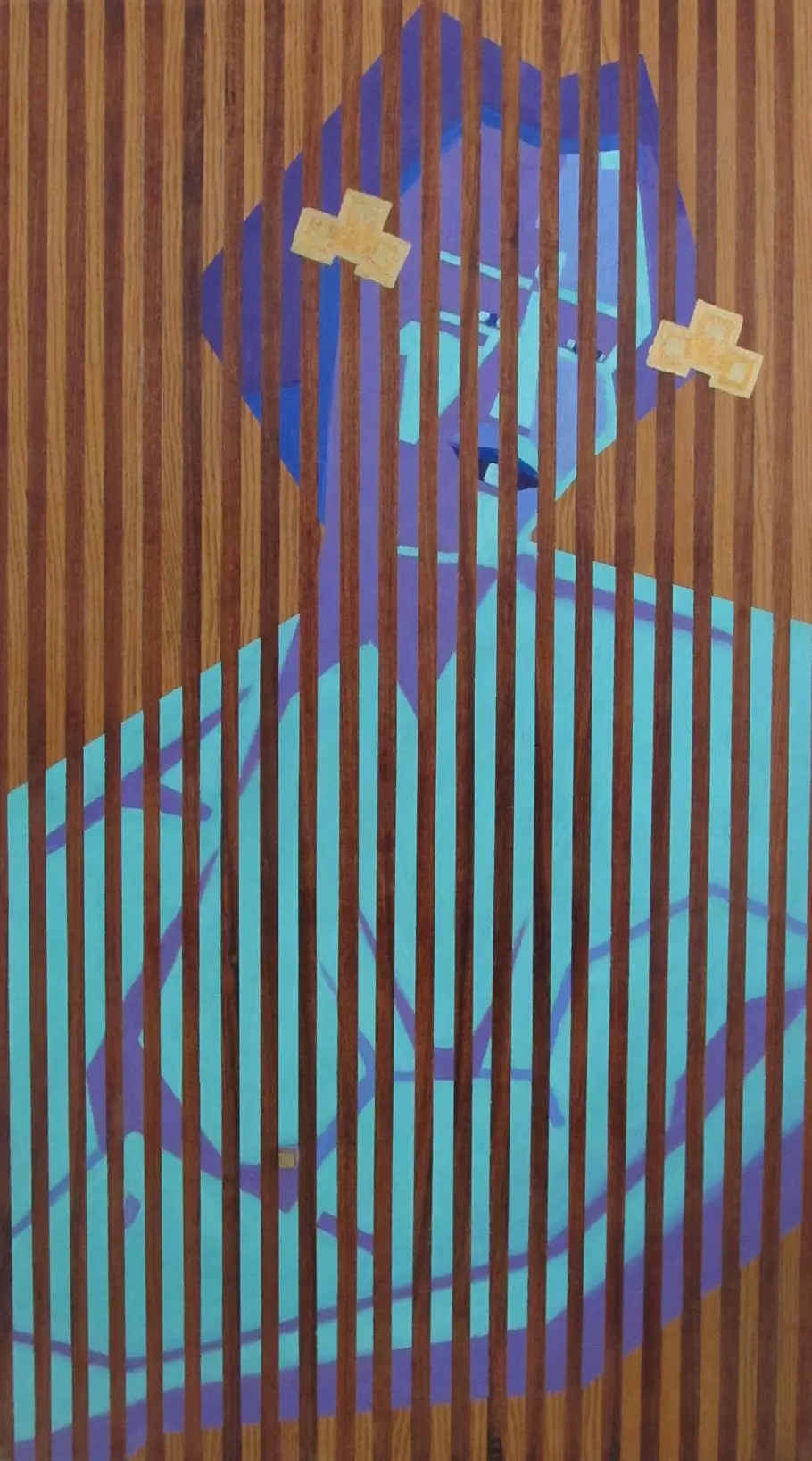 Zeeuwse Madonna, 2008 - olieverf op paneel, 120 x 60 cm MTVP Museum Domburg