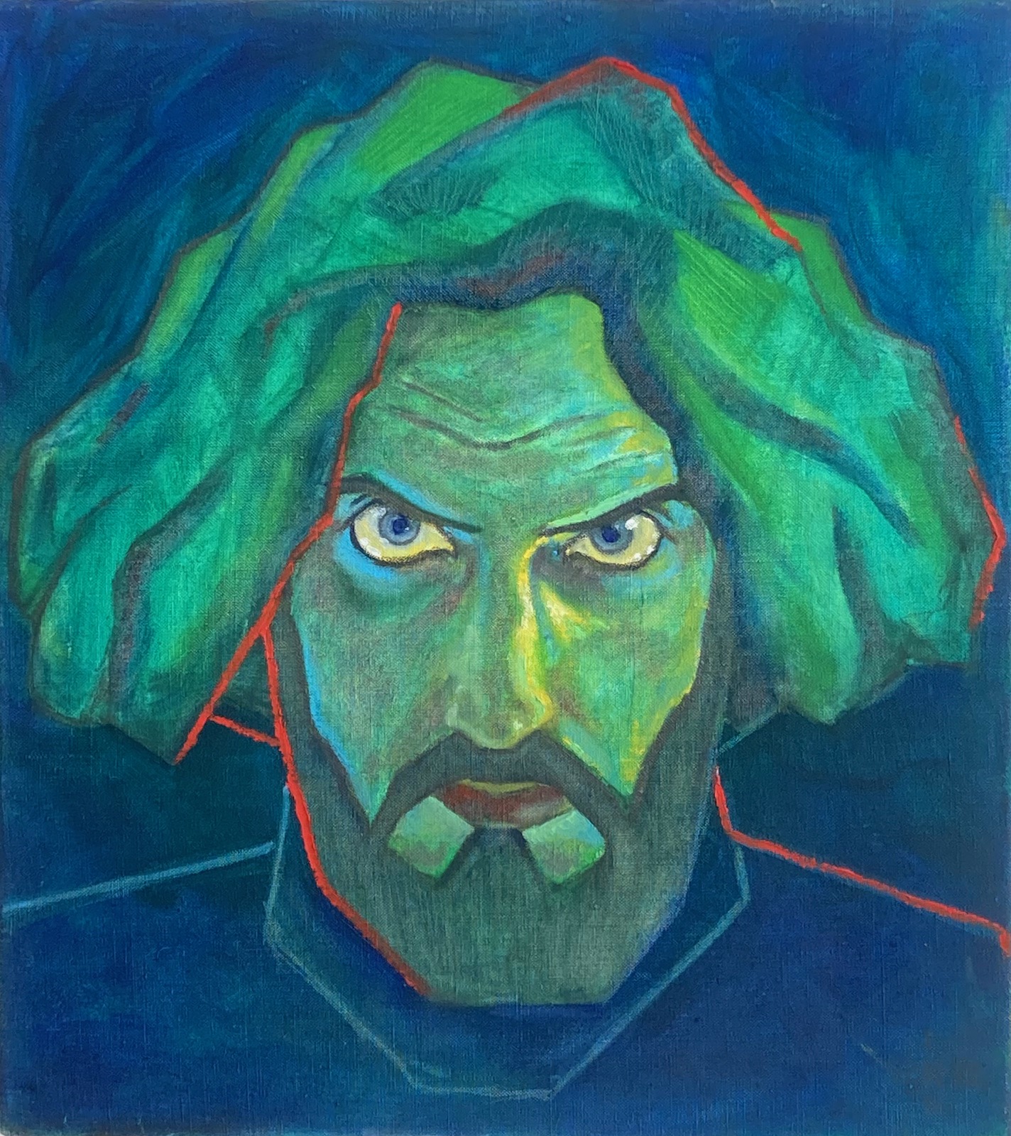 Zelfportret, 2005 - olieverf op doek, 45 x 40.5 cm