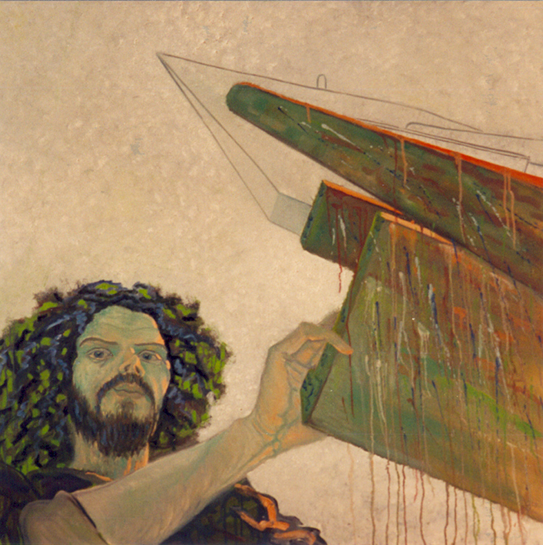 Zelfportret, 2003 - olieverf op paneel, 125 x 125 cm