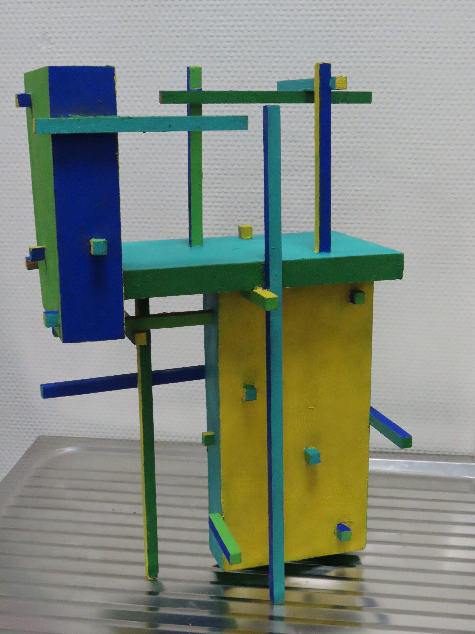 3D Zee III, 2008 - olieverf op hout, 40 x 28 x 16.5 cm
