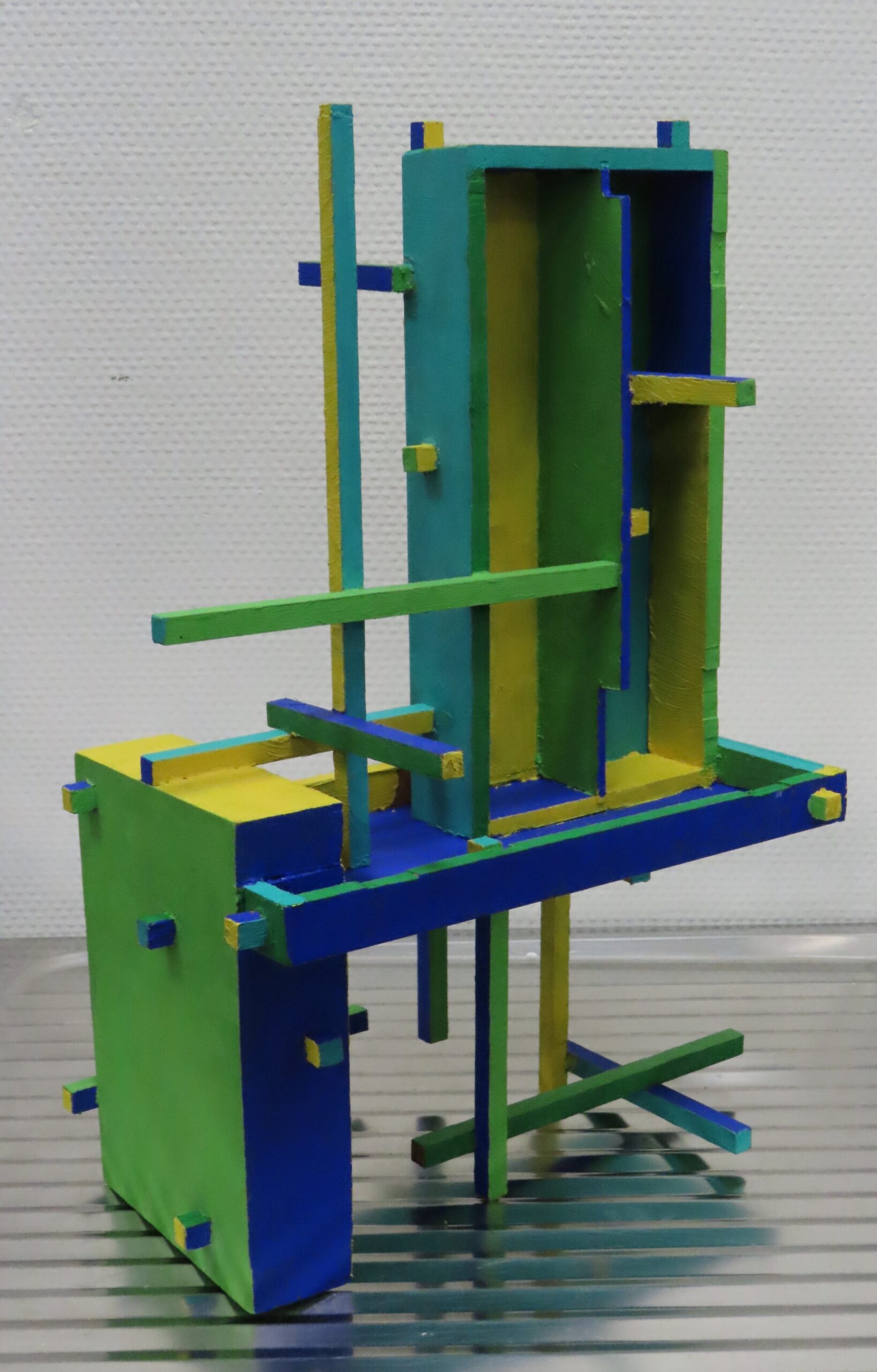 3D Zee III, 2008 - olieverf op hout, 40 x 28 x 16.5 cm