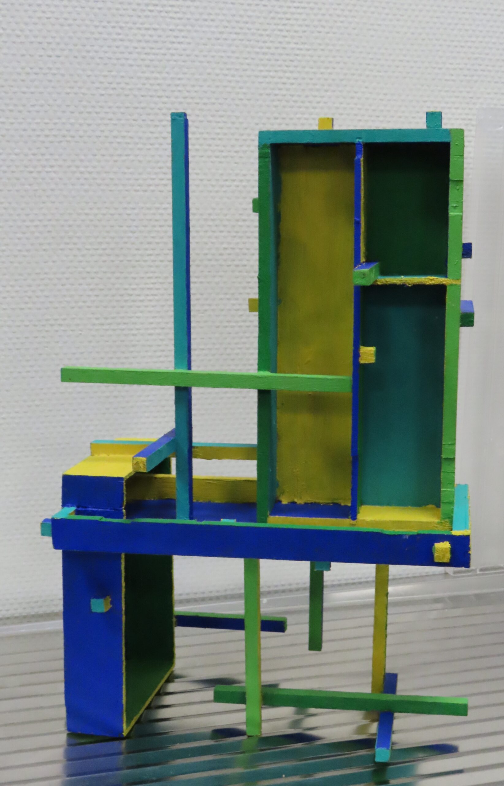 3D Zee III, 2008 - olieverf op hout, 40 x 28 x 16.5 cm